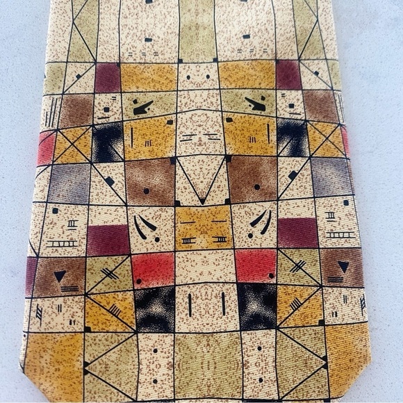 3 Men’s Luxury Silk Ties Valentino de La Renta & Kandinsky Floral Abstract Plaid - Picture 8 of 13